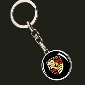 Porsche Crest Keychain STUTTGART 911 718 Taycan Panamera Cayenne Macan Cayman